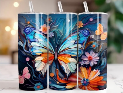 tumbler de 20 oz papillon