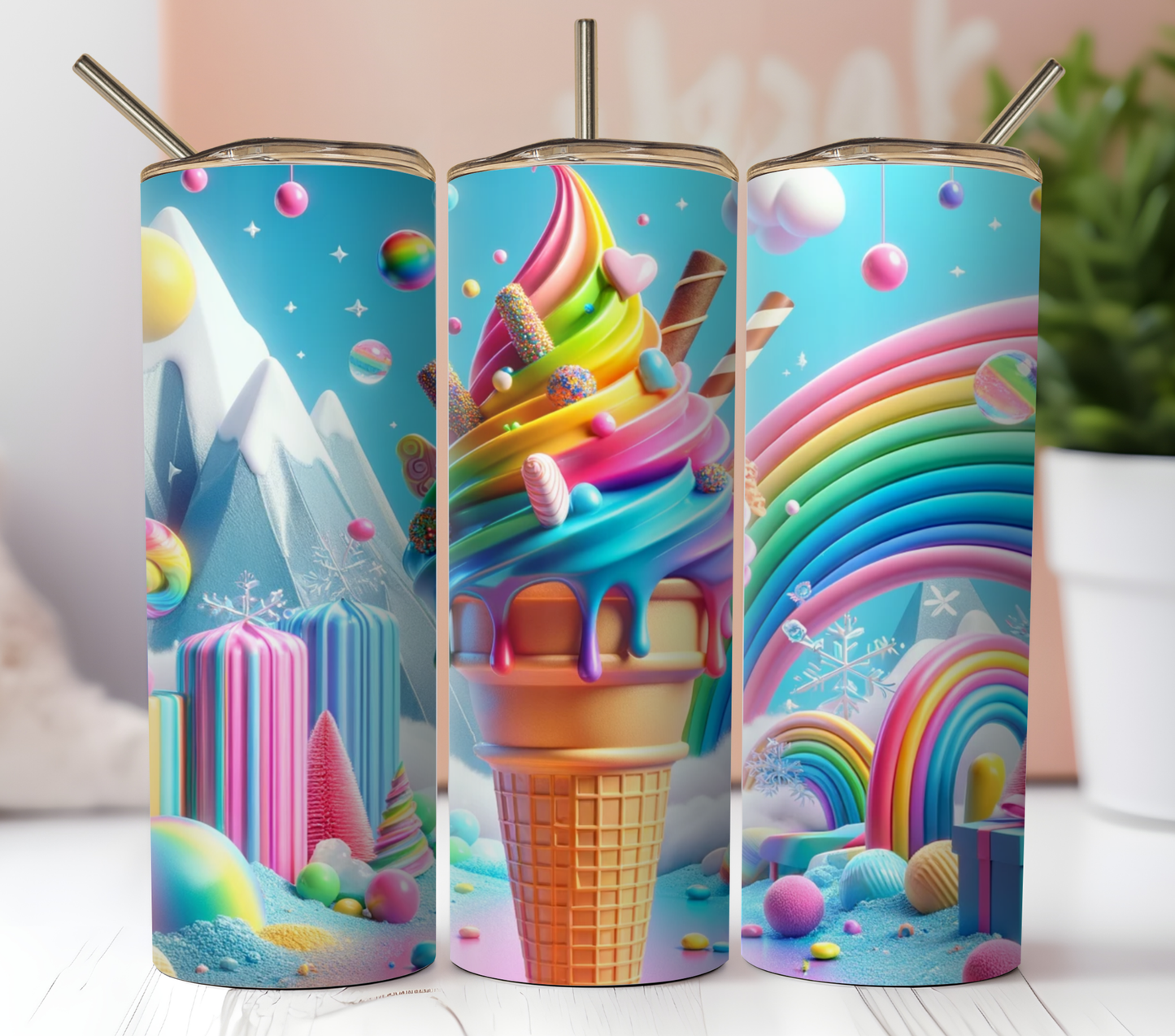 tumbler de 20 oz crème glacée