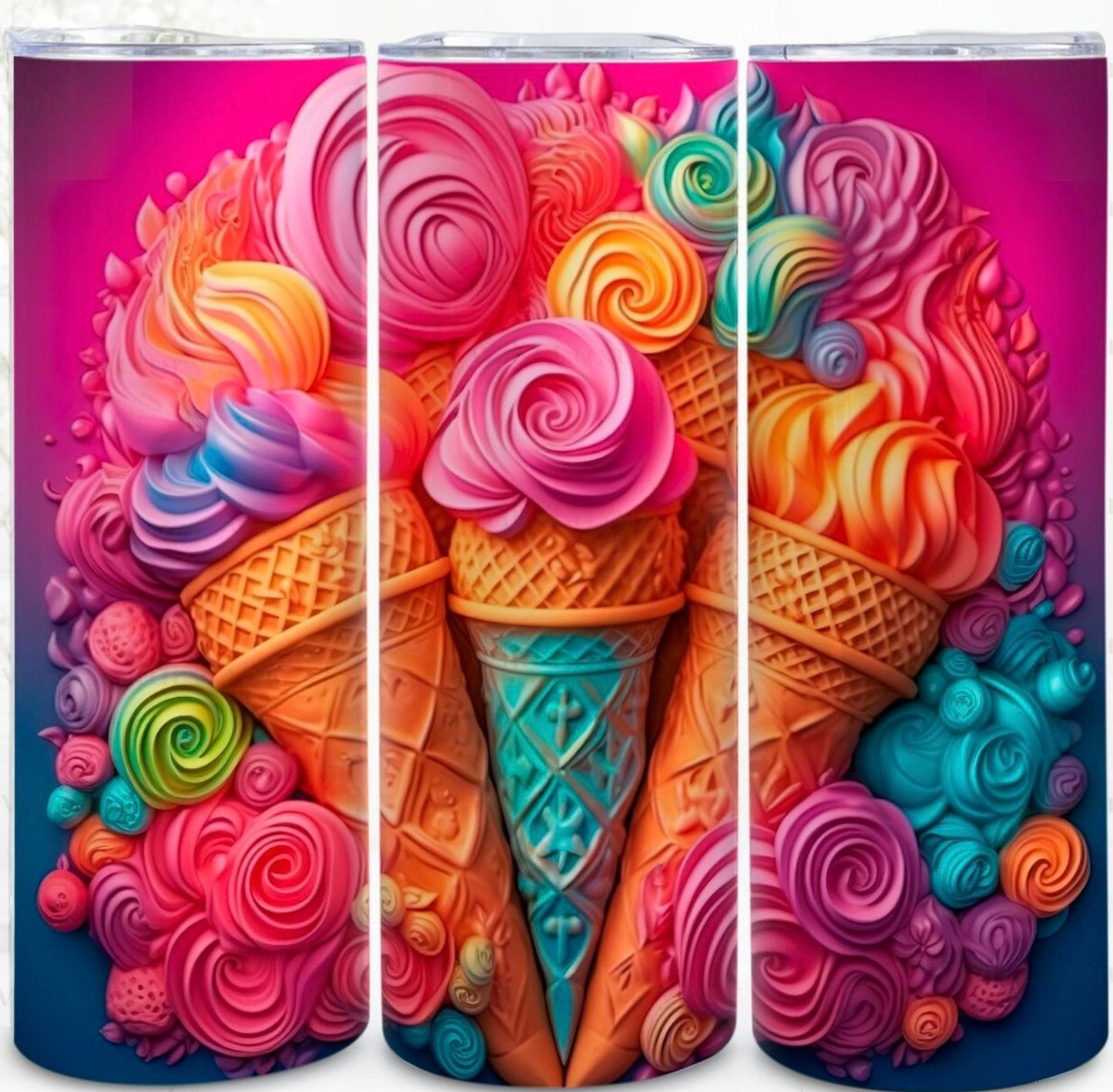 tumbler de 20 oz crème glacée