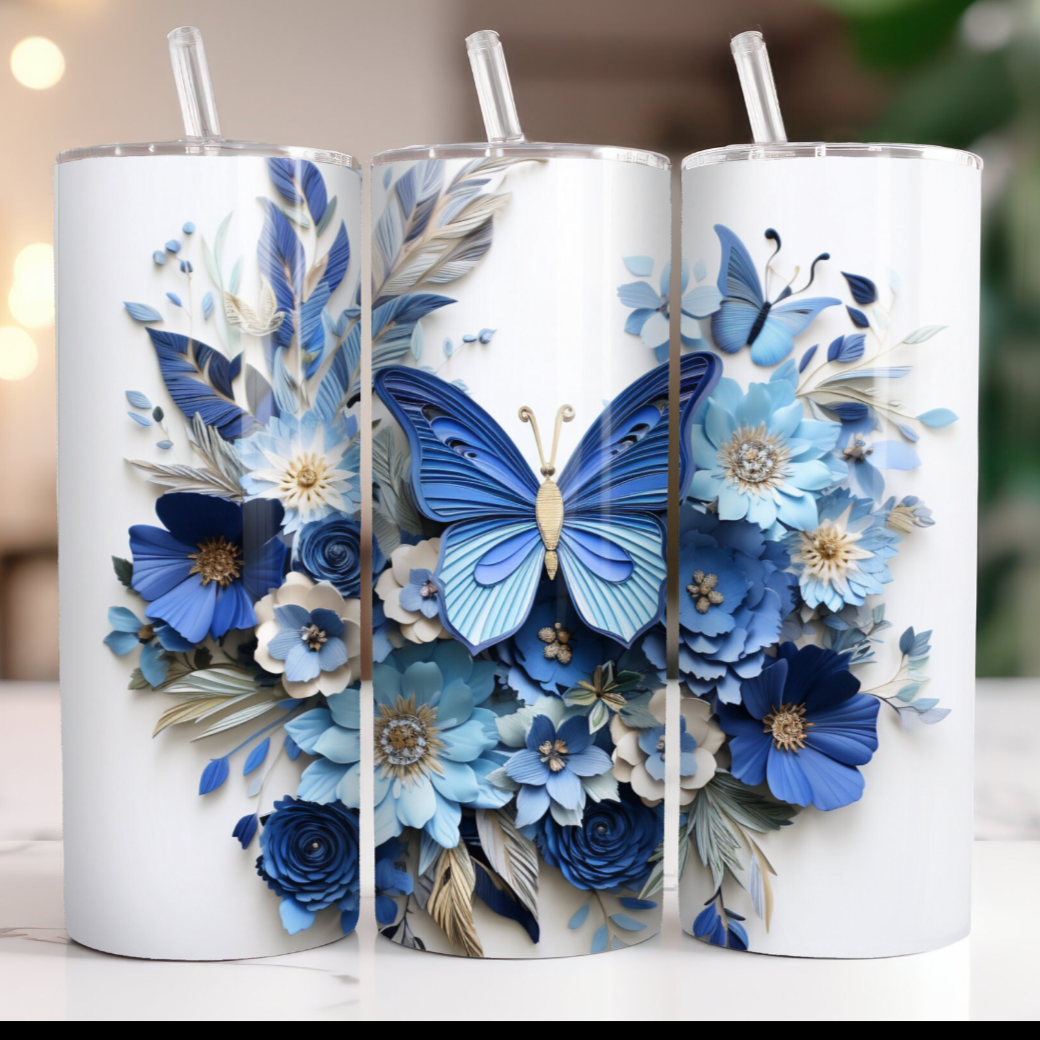 tumbler de 20 oz papillon
