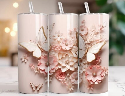 tumbler de 20 oz papillon