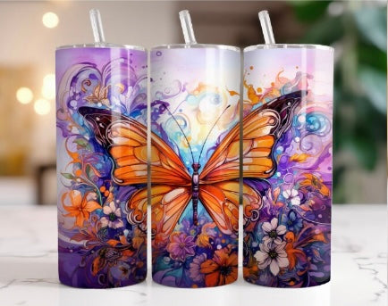 tumbler de 20 oz papillon