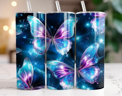 20 oz butterfly tumbler