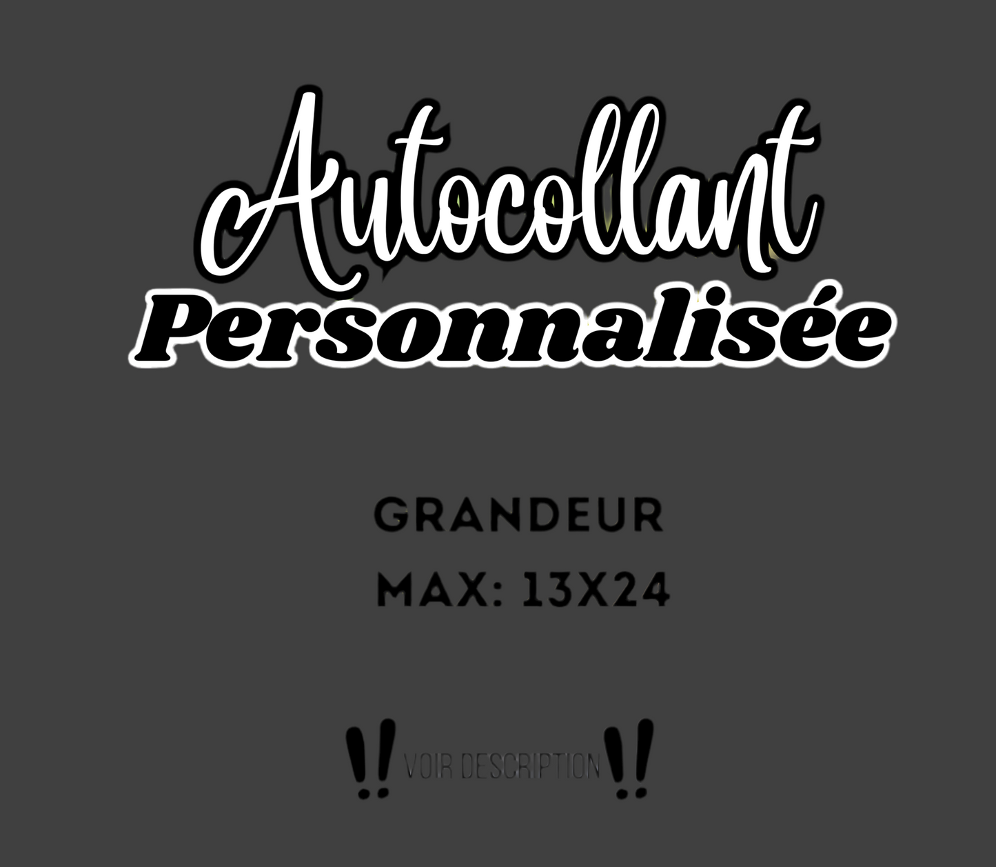 Autocollant Personalisé