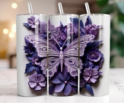 tumbler de 20 oz papillon