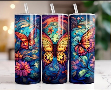 tumbler de 20 oz papillon