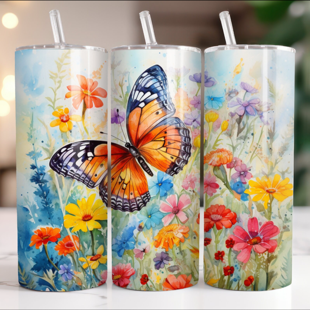 tumbler de 20 oz papillon