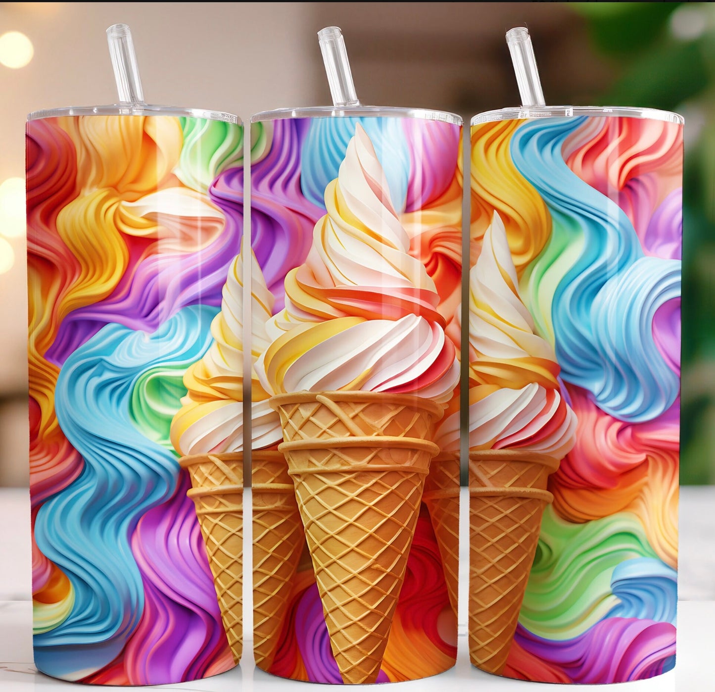 tumbler de 20 oz crème glacée