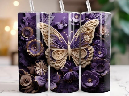 tumbler de 20 oz papillon
