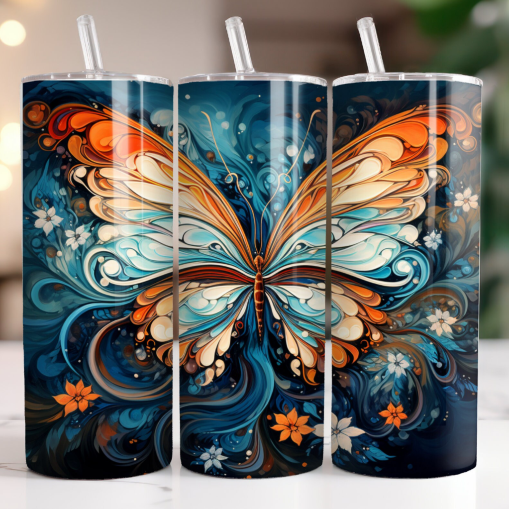 tumbler de 20 oz papillon