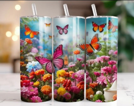 tumbler de 20 oz papillon