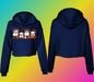 05 Halloween long sleeve crop top