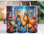 20 oz butterfly tumbler